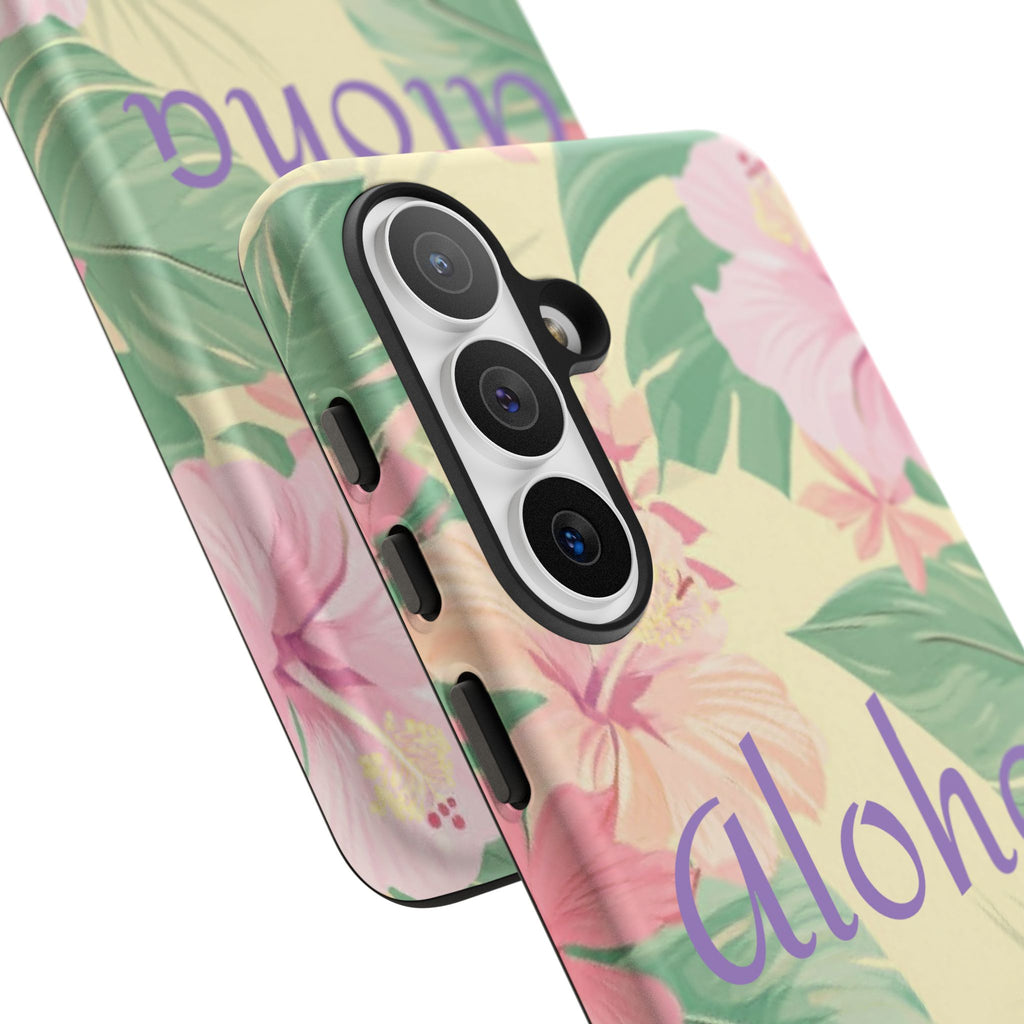 Aloha Floral Tough Phone Case — Tropical Hibiscus Protective Cover