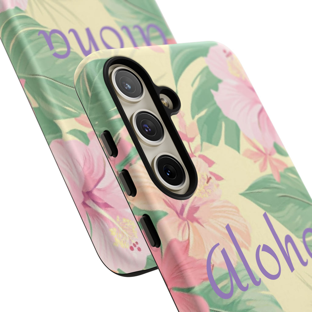 Aloha Floral Tough Phone Case — Tropical Hibiscus Protective Cover