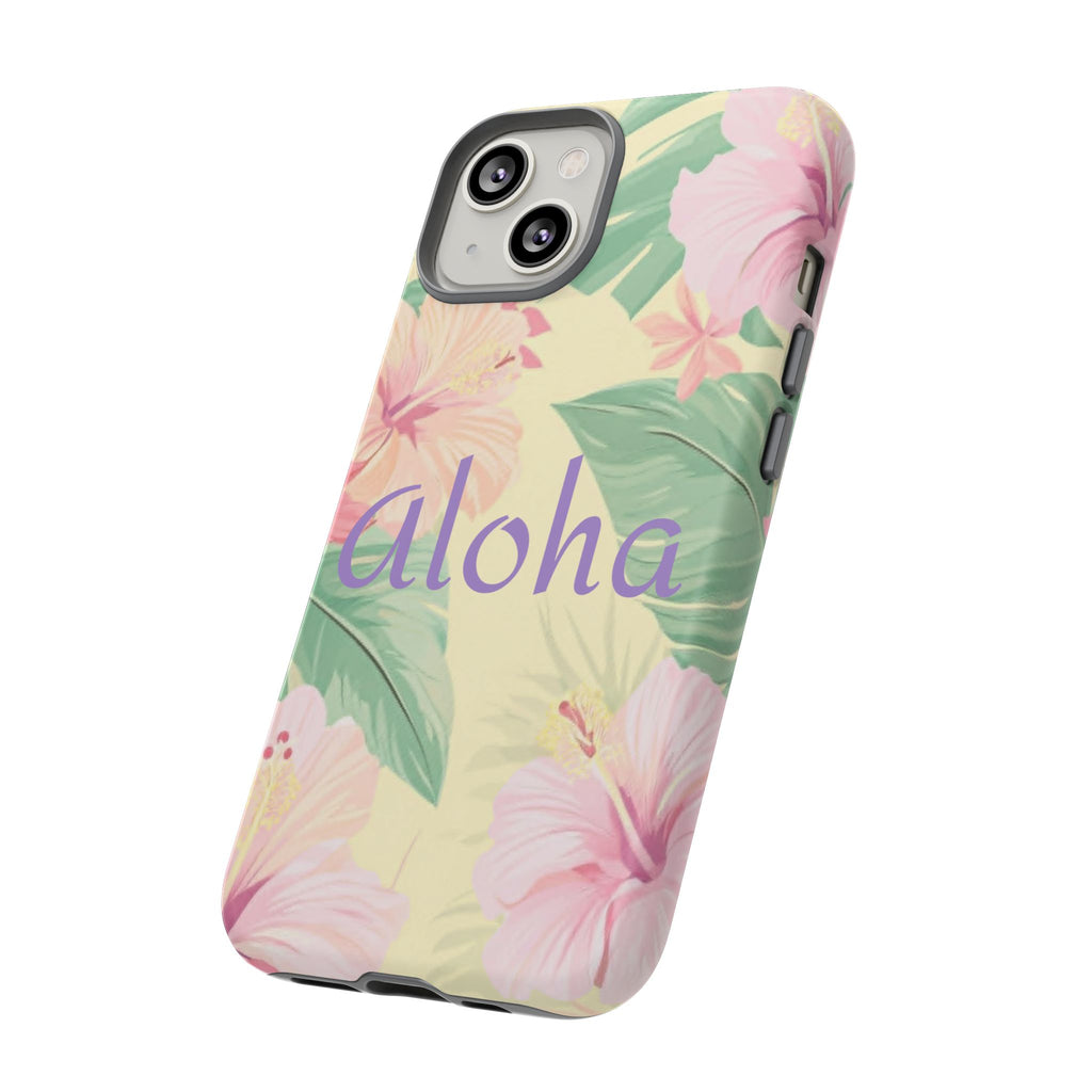 Aloha Floral Tough Phone Case — Tropical Hibiscus Protective Cover