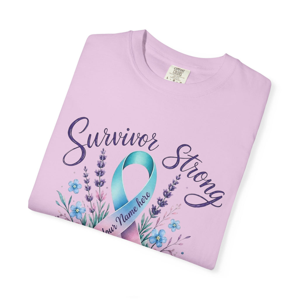 Survivor Strong Ribbon T-Shirt — Thyroid & Awareness Support Tee