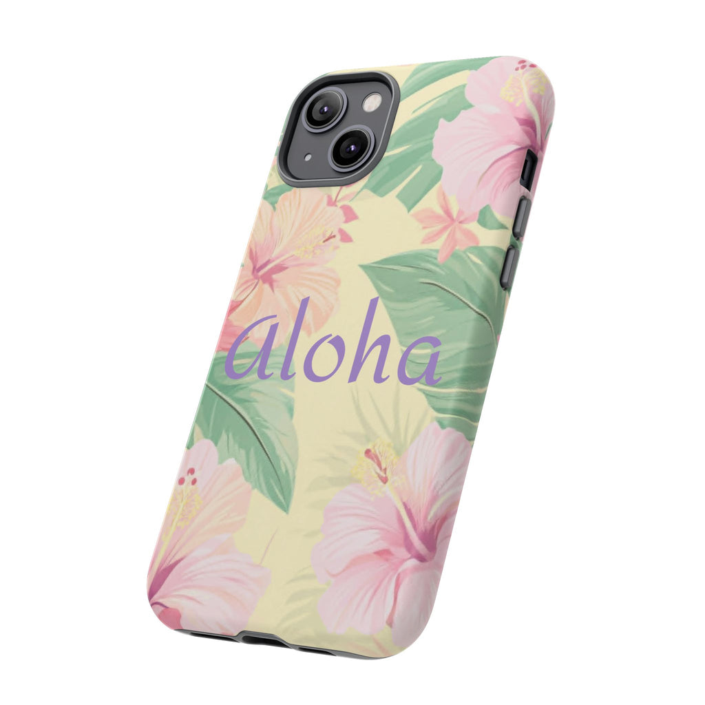 Aloha Floral Tough Phone Case — Tropical Hibiscus Protective Cover