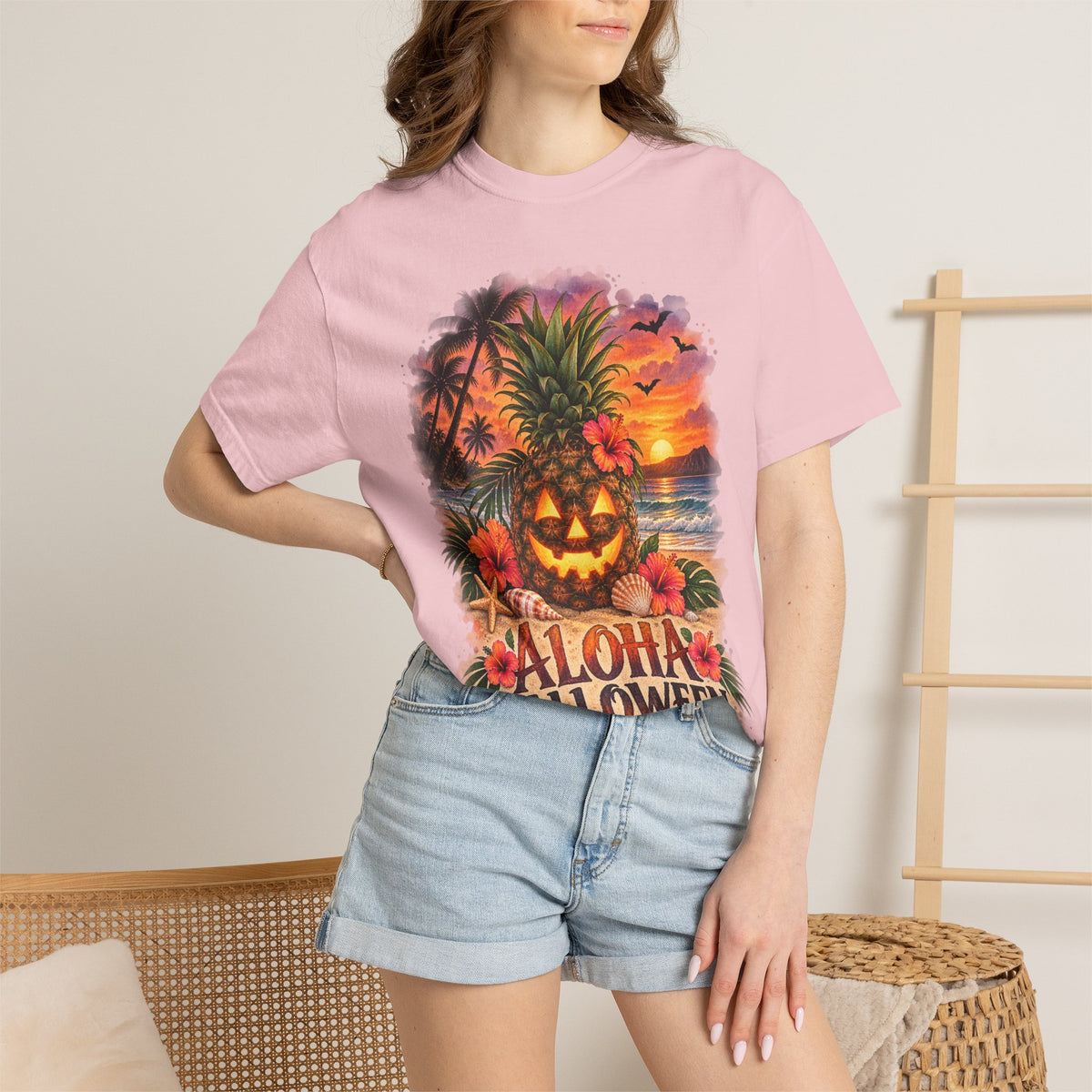 Aloha Halloween Tropical Pineapple T-Shirt
