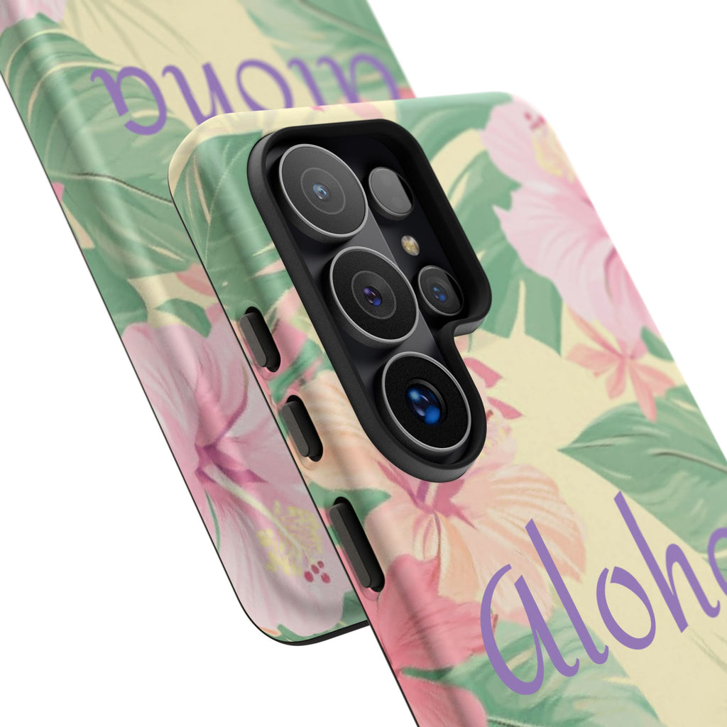 Aloha Floral Tough Phone Case — Tropical Hibiscus Protective Cover
