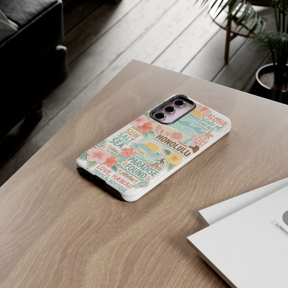 Hawaii Beach Collage Phone Case | Tropical Honolulu Floral Paradise