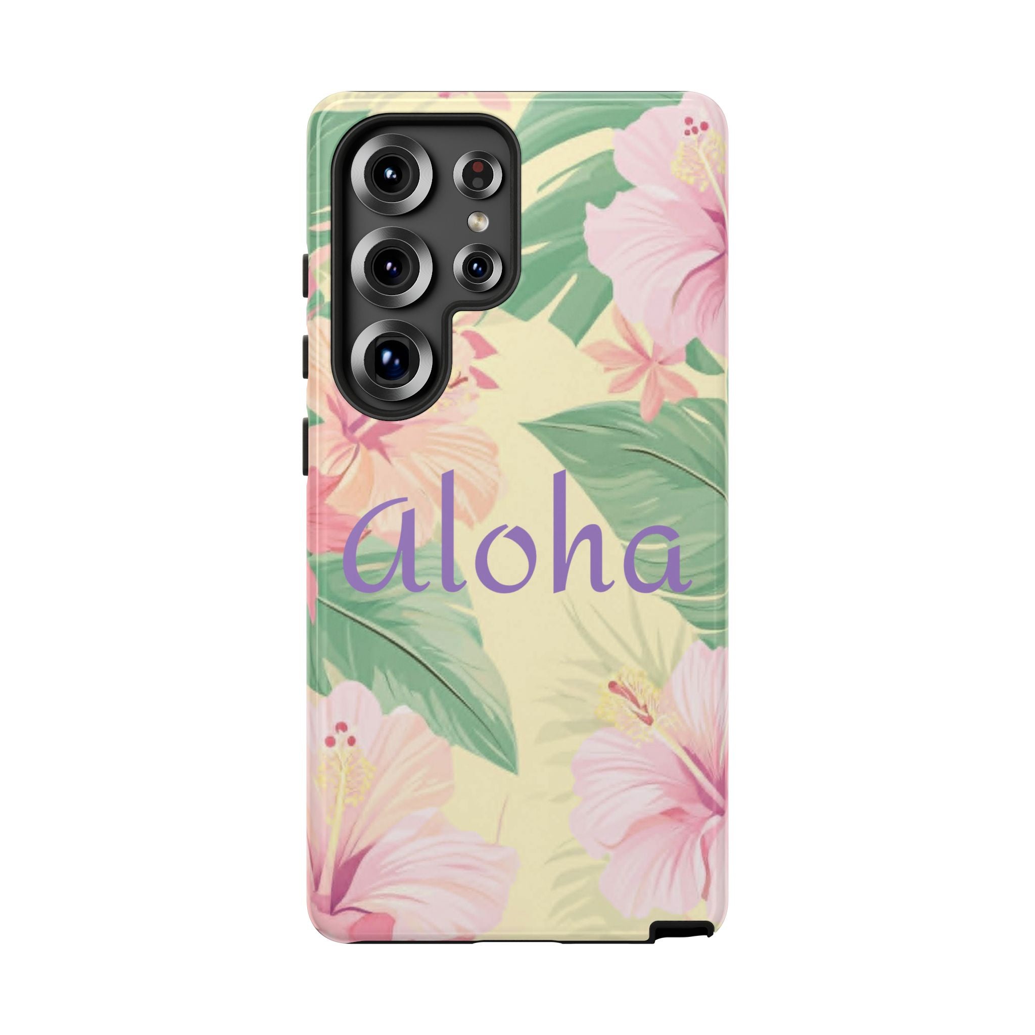Aloha Floral Tough Phone Case — Tropical Hibiscus Protective Cover