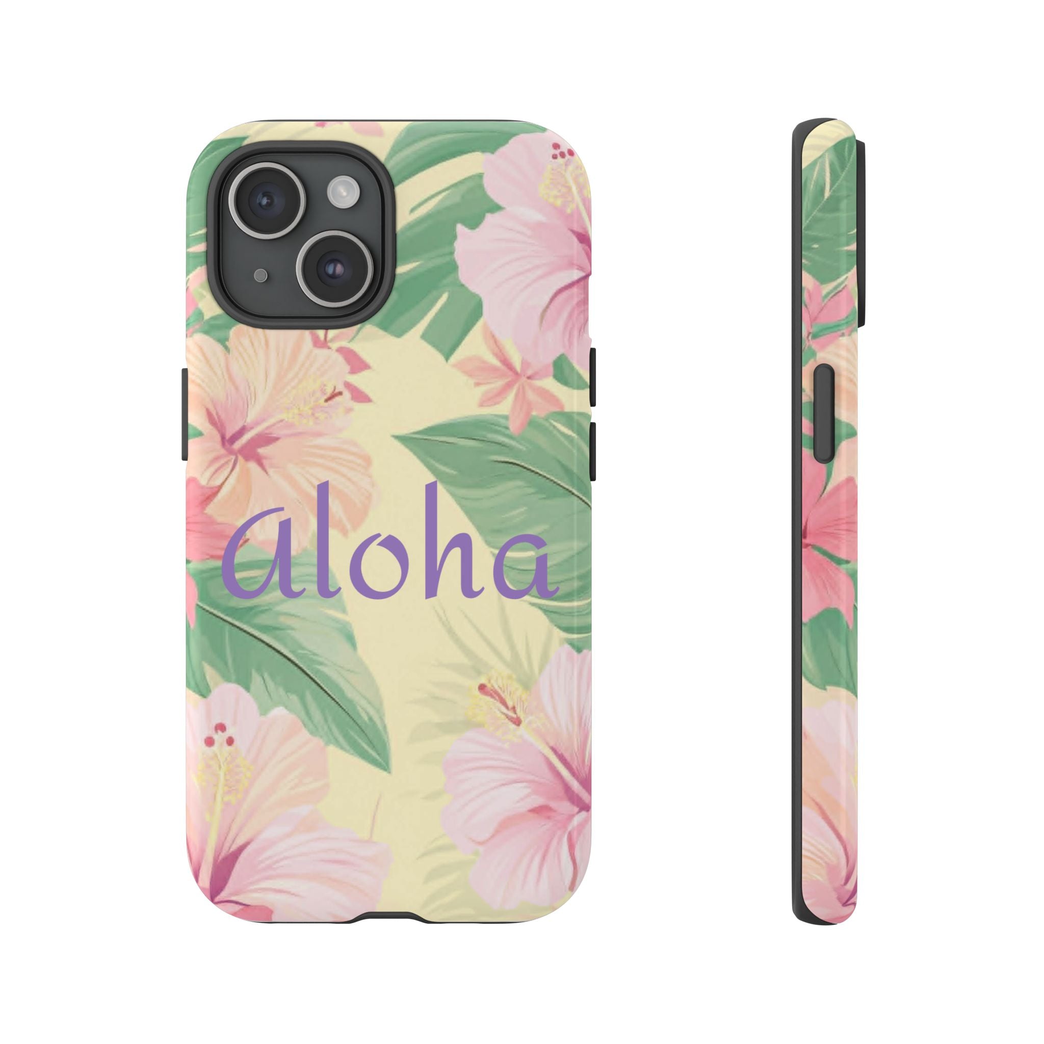 Aloha Floral Tough Phone Case — Tropical Hibiscus Protective Cover