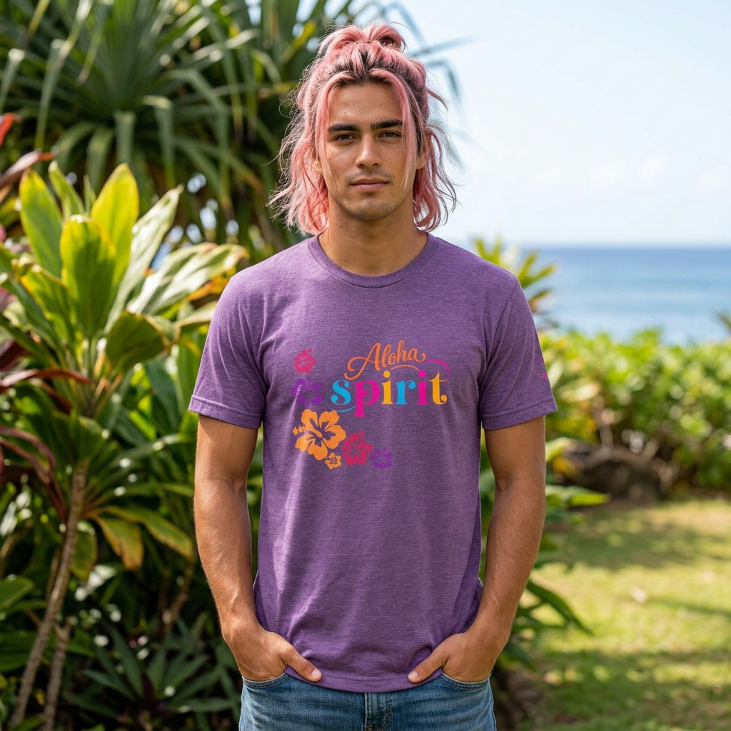 Aloha Spirit T-Shirt — Tropical Hawaiian Vacation Tee- Aloha Collection