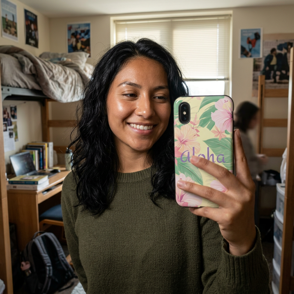 Aloha Floral Tough Phone Case — Tropical Hibiscus Protective Cover