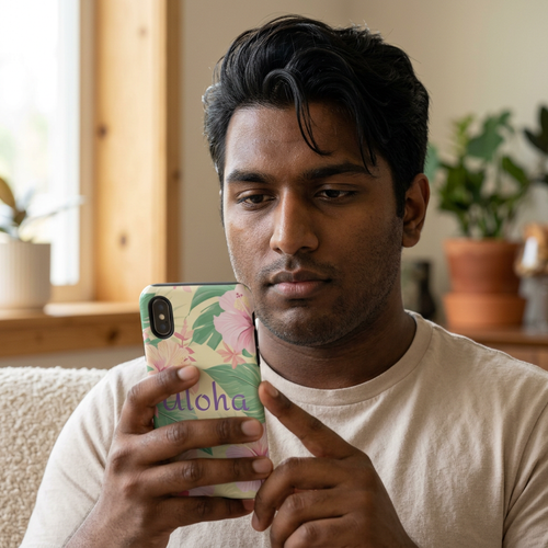 Aloha Floral Tough Phone Case — Tropical Hibiscus Protective Cover