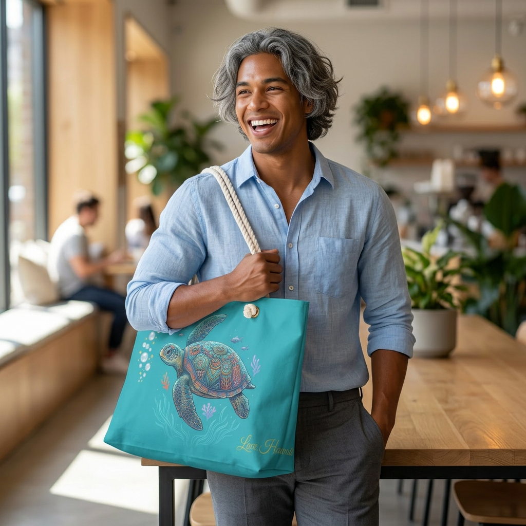 Honu Sea Turtle Weekender Bag – Love, Hawaii Tropical Boutique – Beach Travel Tote