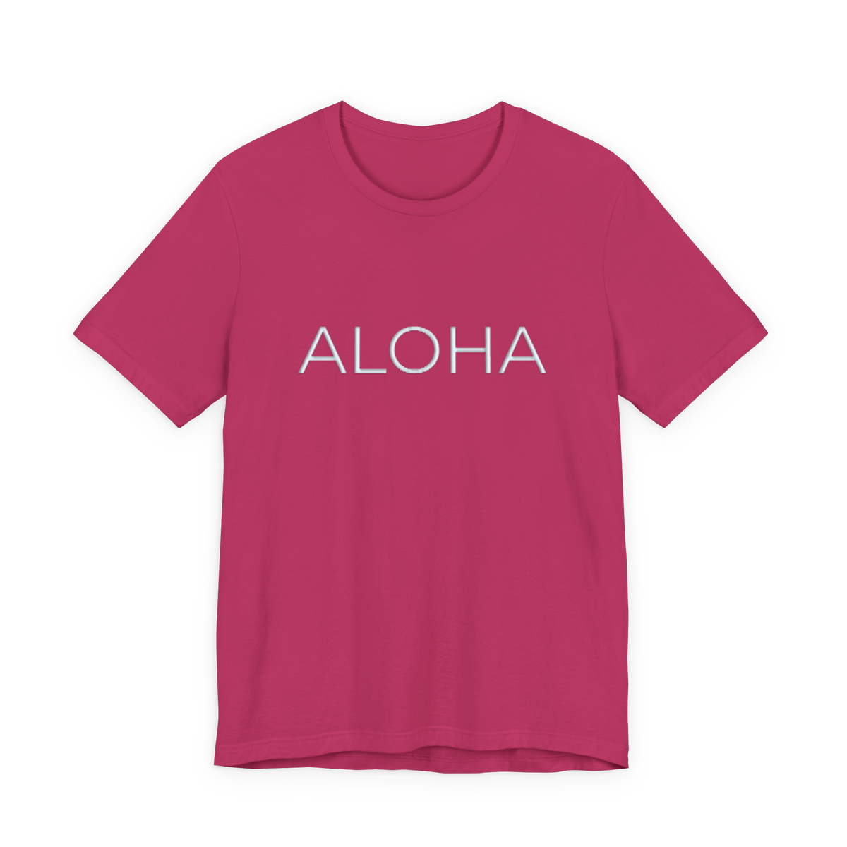 Aloha Minimalist Puff Print Tee | Tropical Vacation T-Shirt
