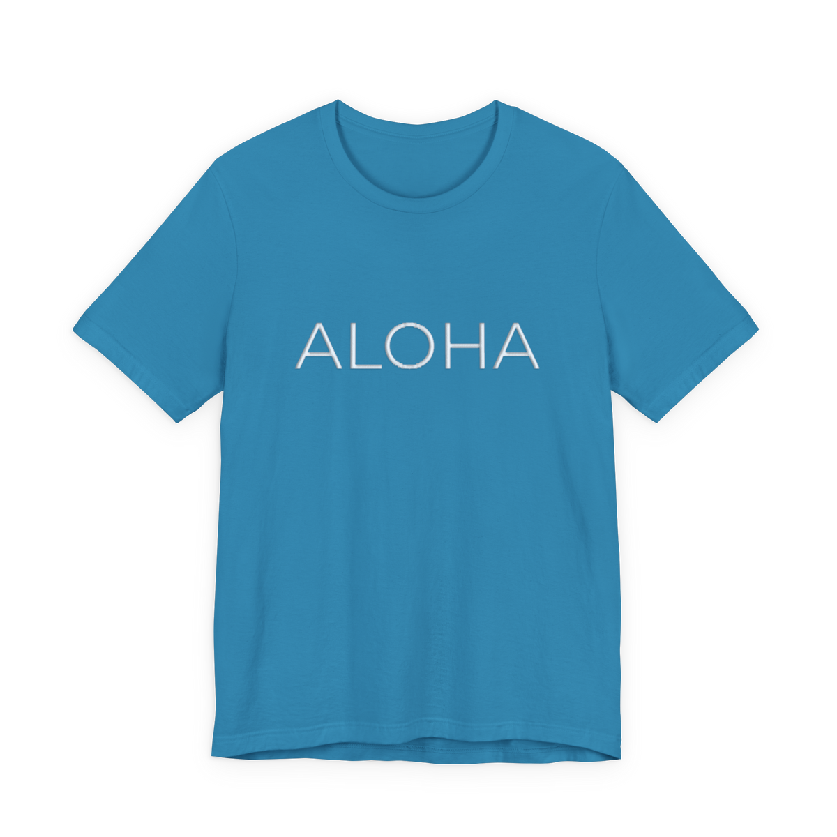 Aloha Minimalist Puff Print Tee | Tropical Vacation T-Shirt