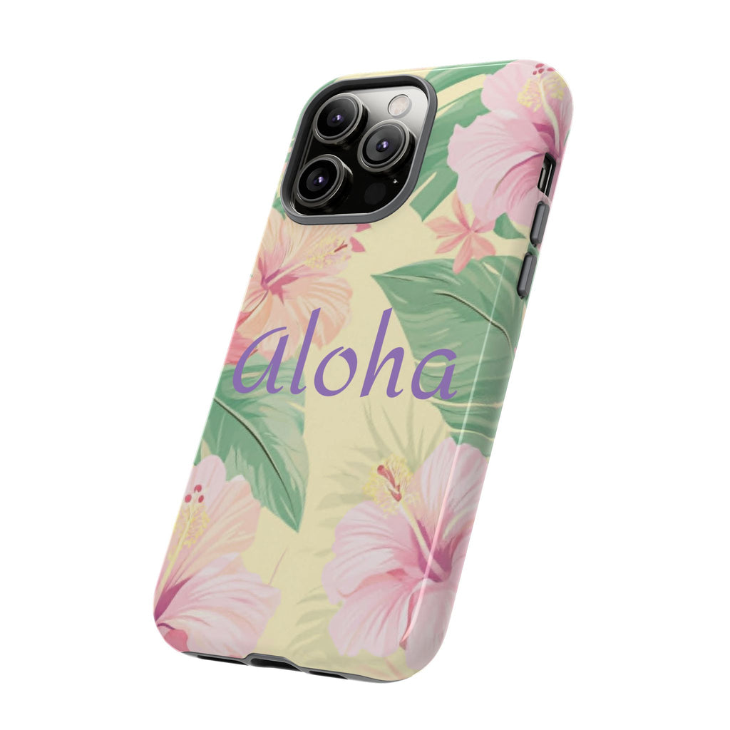 Aloha Floral Tough Phone Case — Tropical Hibiscus Protective Cover