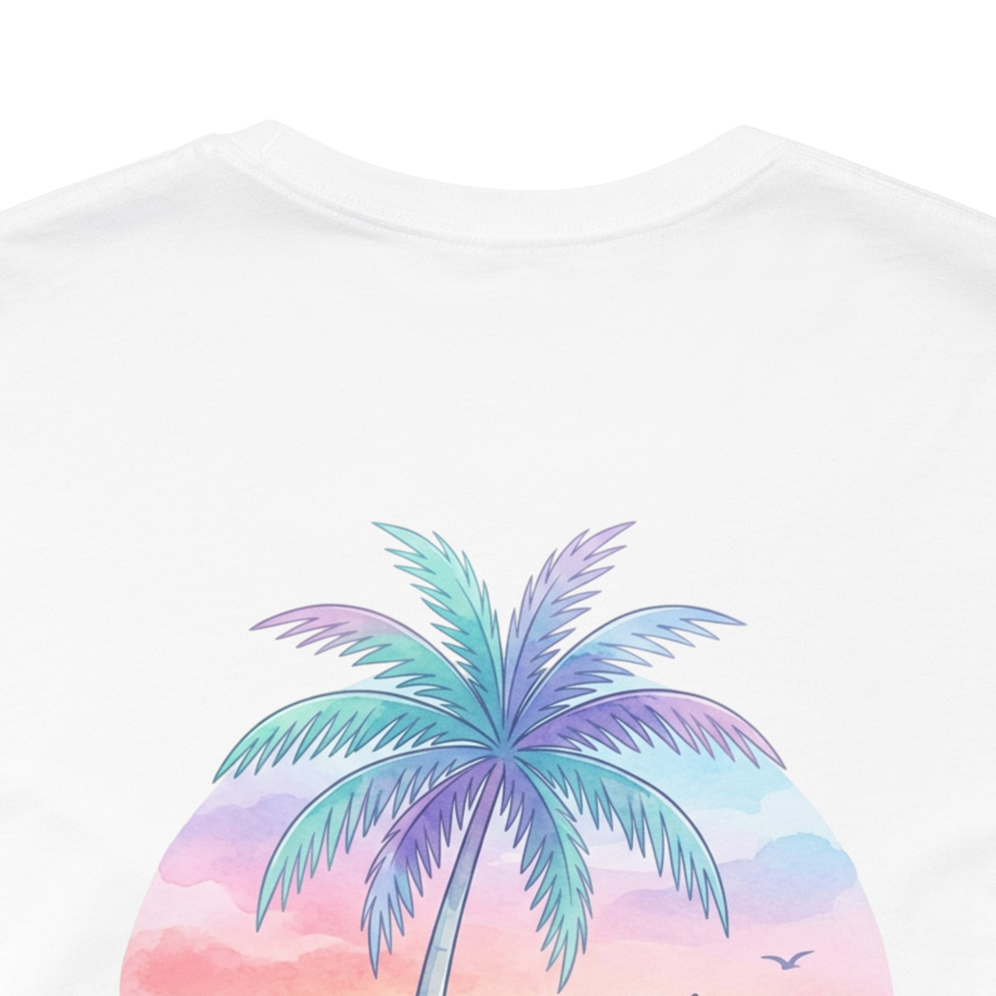 T-Shirt — Lanikai Hawaii Pastel Beach Palm Graphic Tee