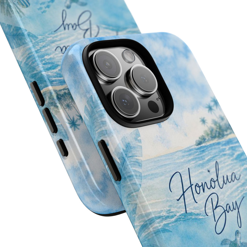 Honolua Bay Hawaii Tough Case | Sea Turtle Ocean Art | Tropical Watercolor Phone Cover