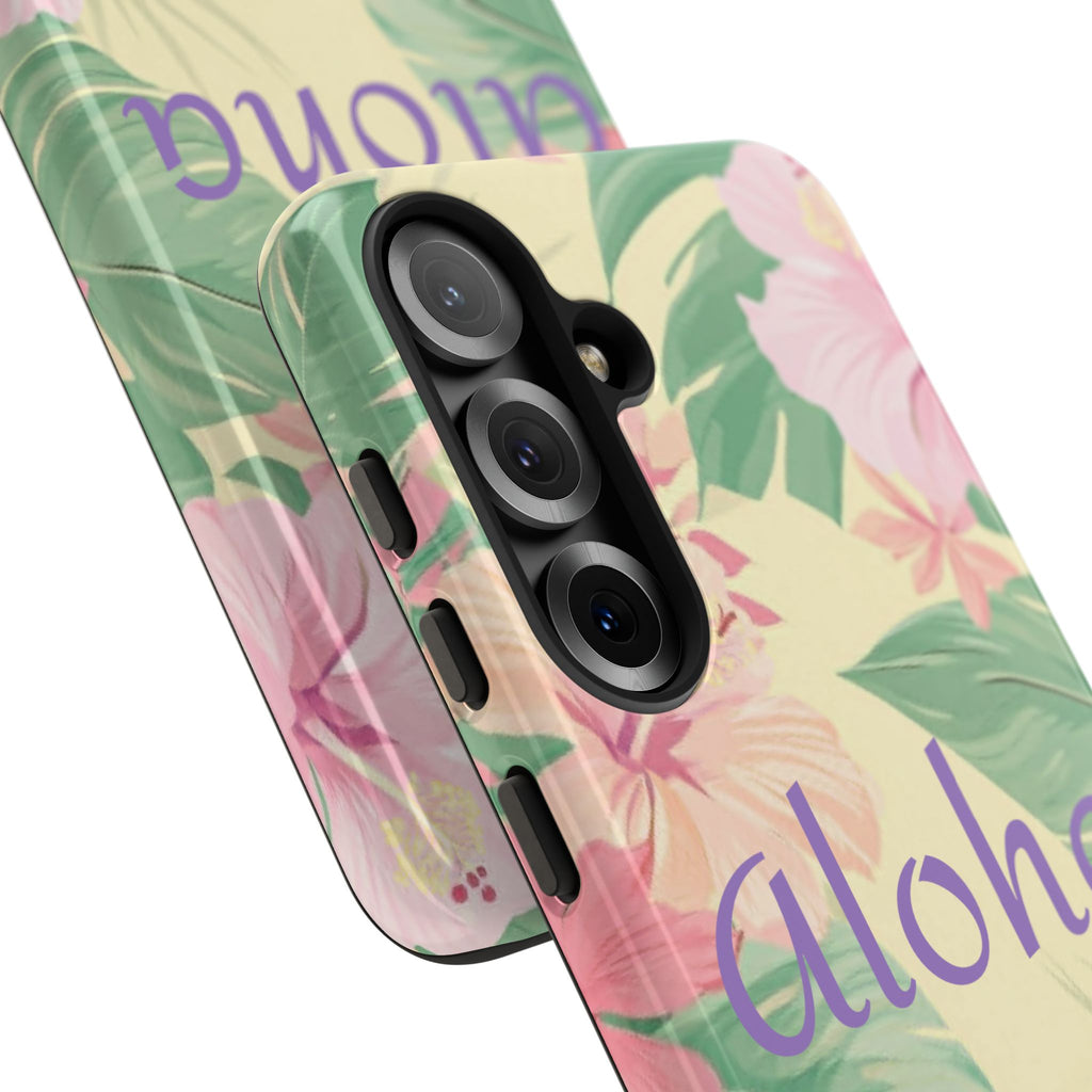 Aloha Floral Tough Phone Case — Tropical Hibiscus Protective Cover
