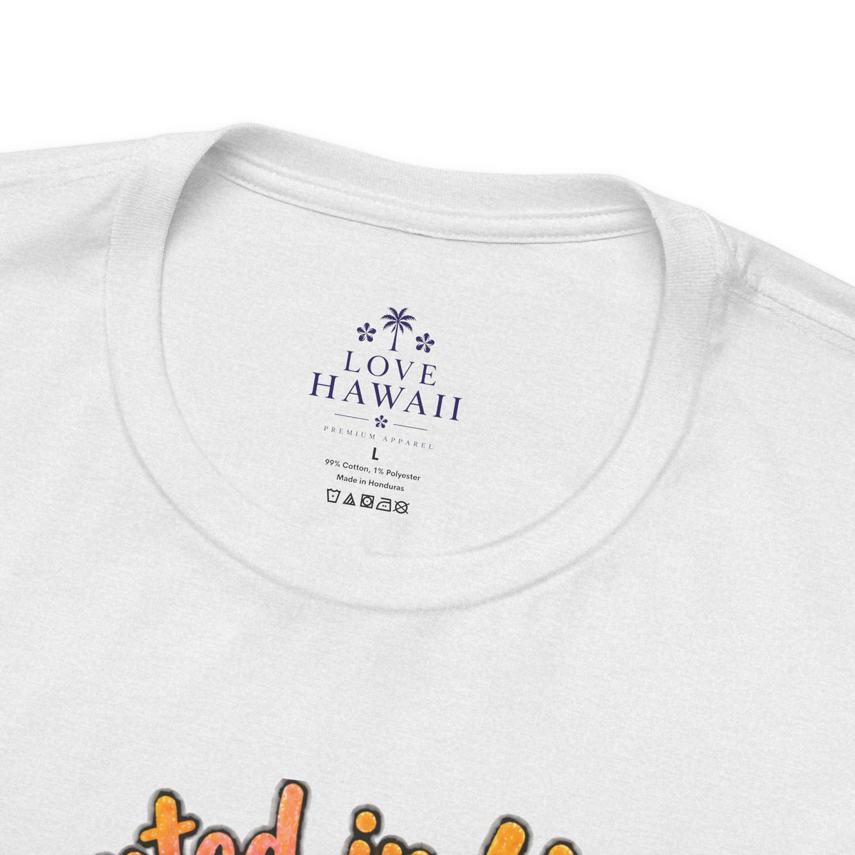 Haunted in Hawaii ghost palm tree tee | Halloween tropical pumpkin design