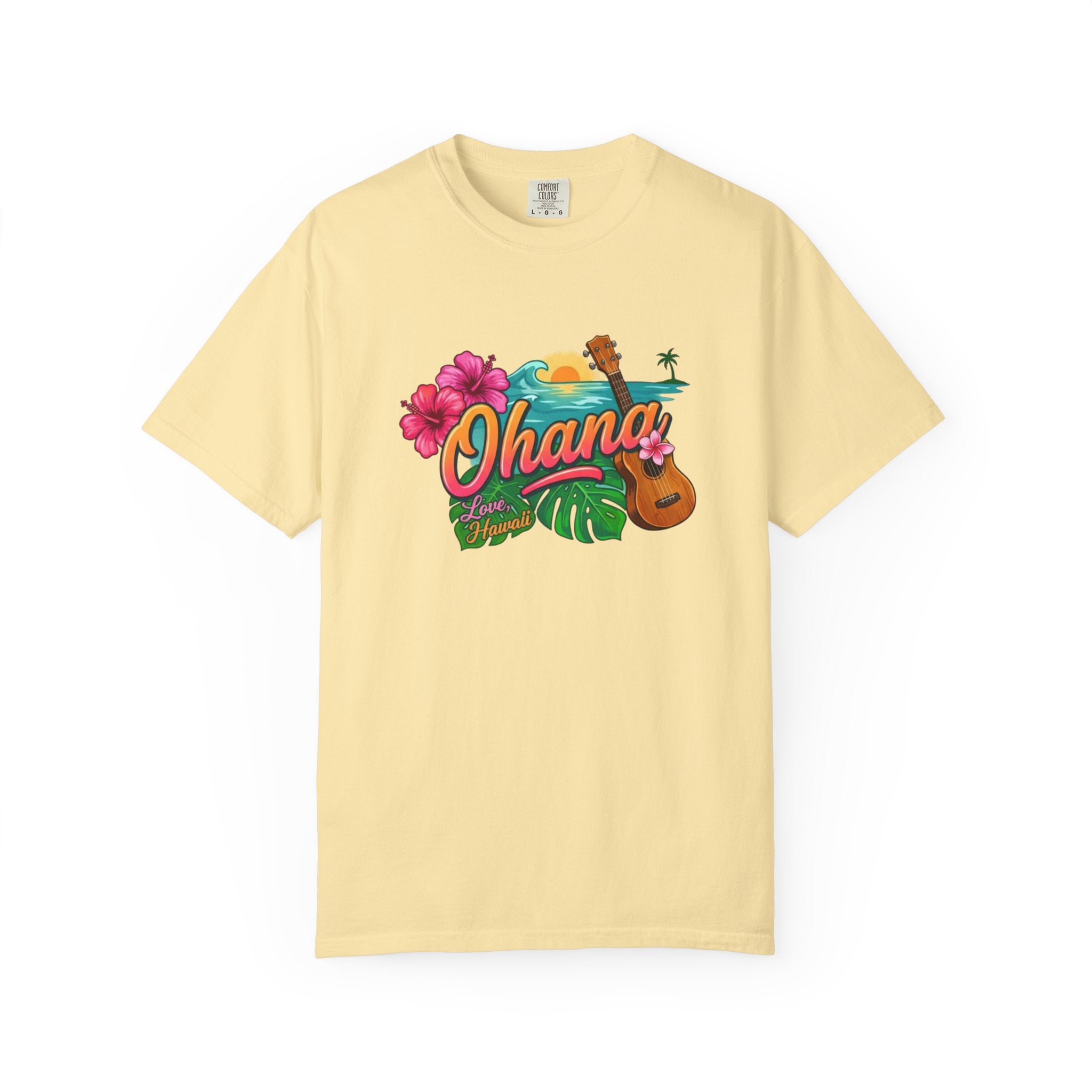 Ohana Tropical Sunset Tee-Love, Hawaii Collection