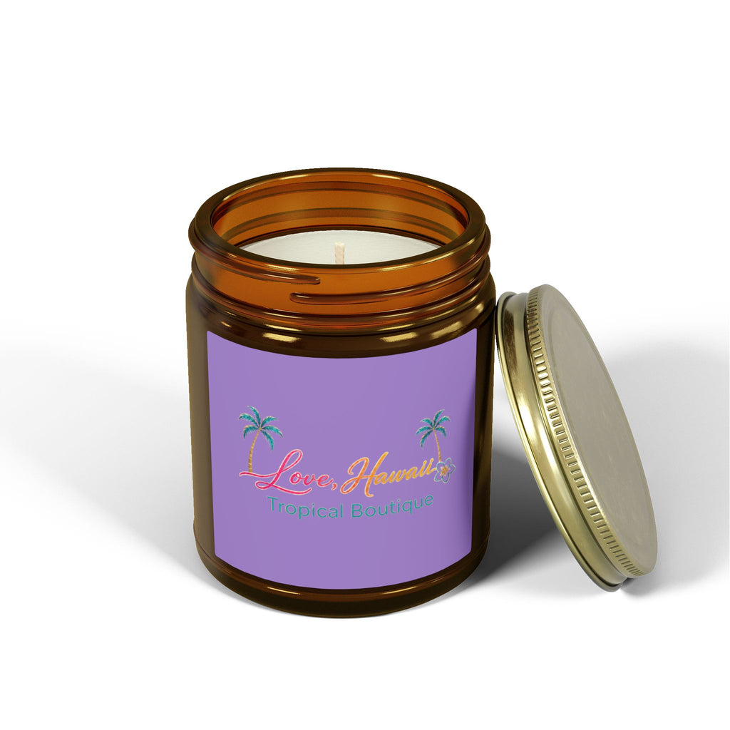 Coconut Apricot Scented Candle — Tropical Boutique Soy Jar (4oz or 9oz)