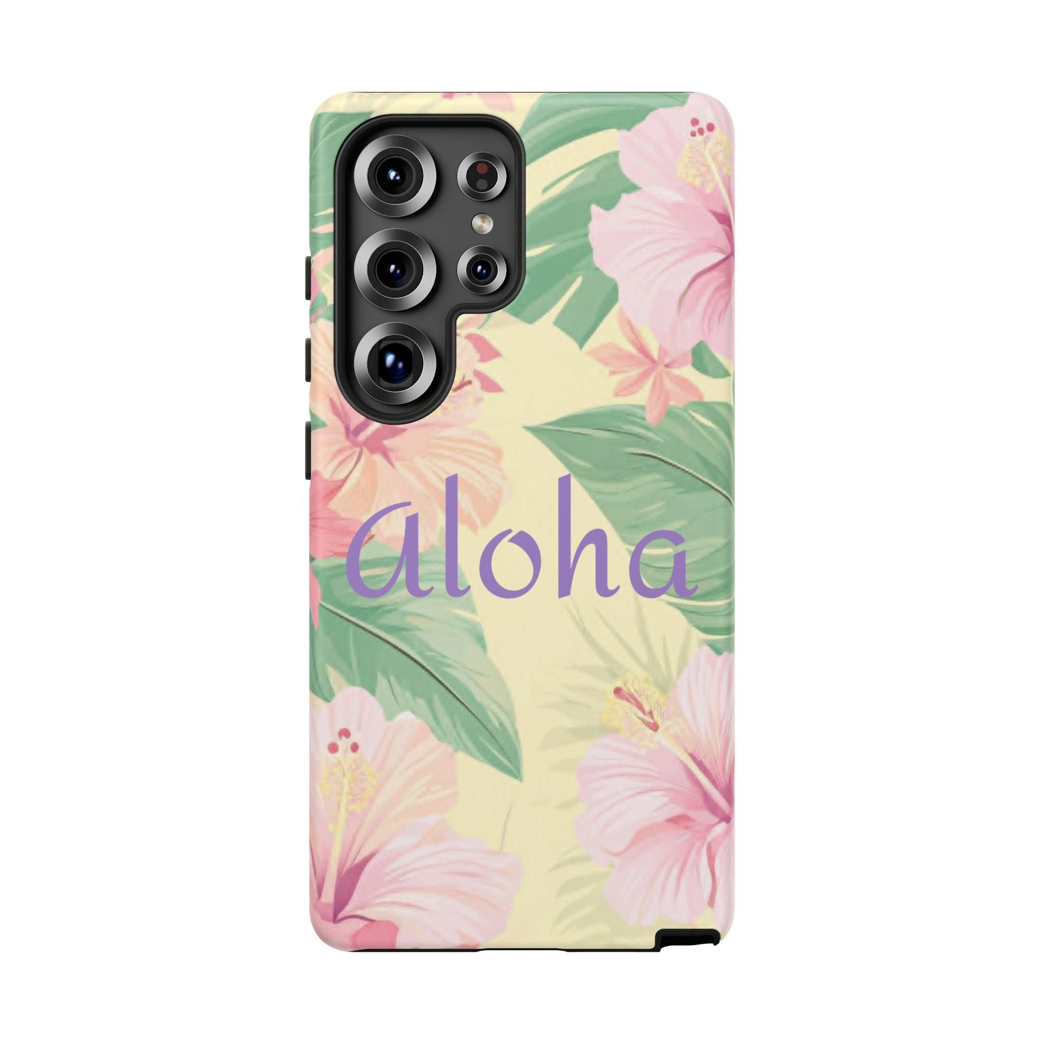 Aloha Floral Tough Phone Case — Tropical Hibiscus Protective Cover