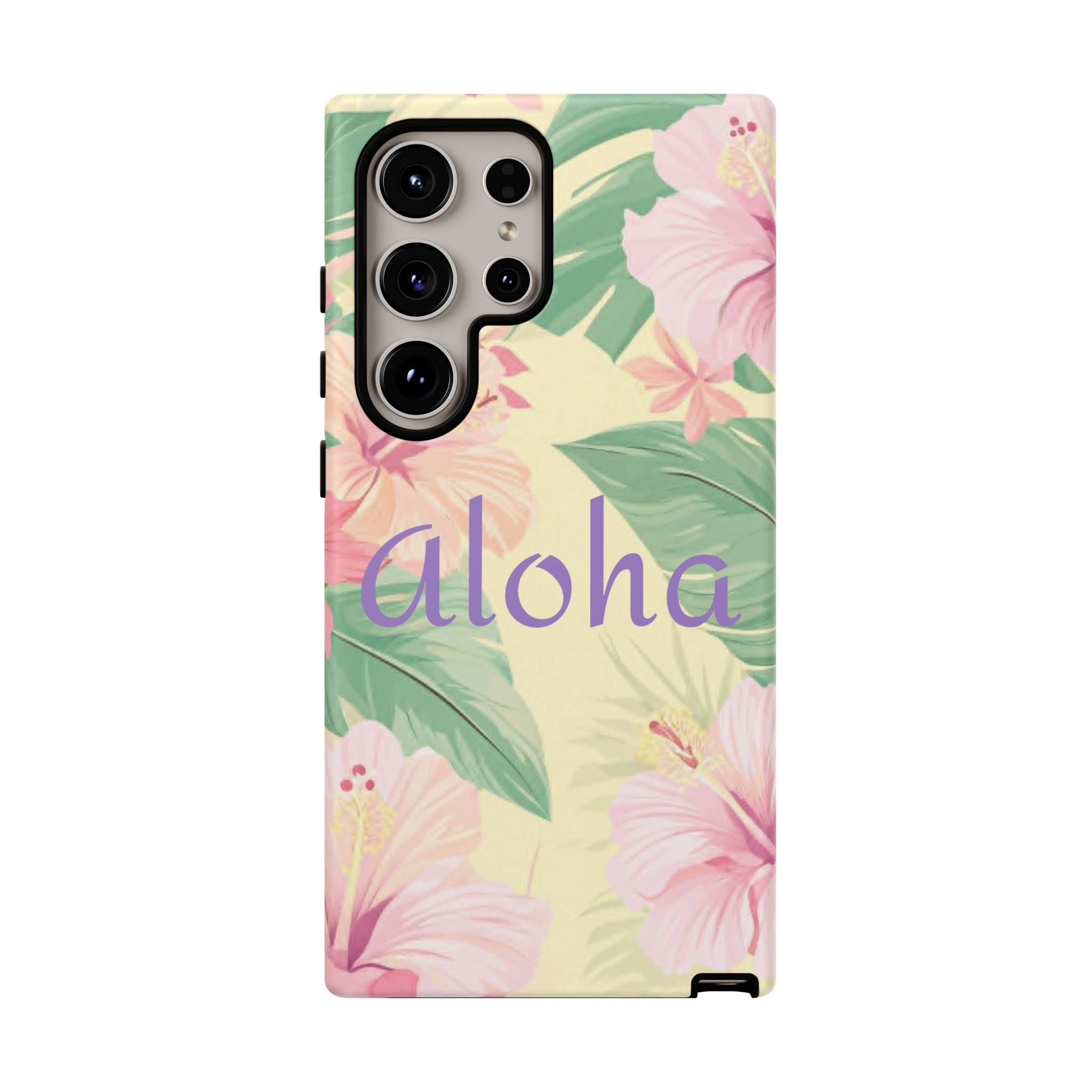 Aloha Floral Tough Phone Case — Tropical Hibiscus Protective Cover