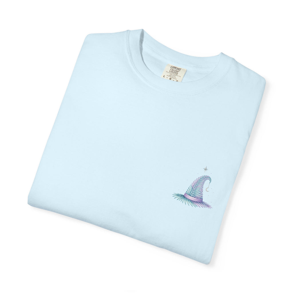 Aloha Witch of Waikiki Shirt- Minimal Witch Hawaiian Tee -Diamond Head Skyline-Hawaii Halloween Shirt