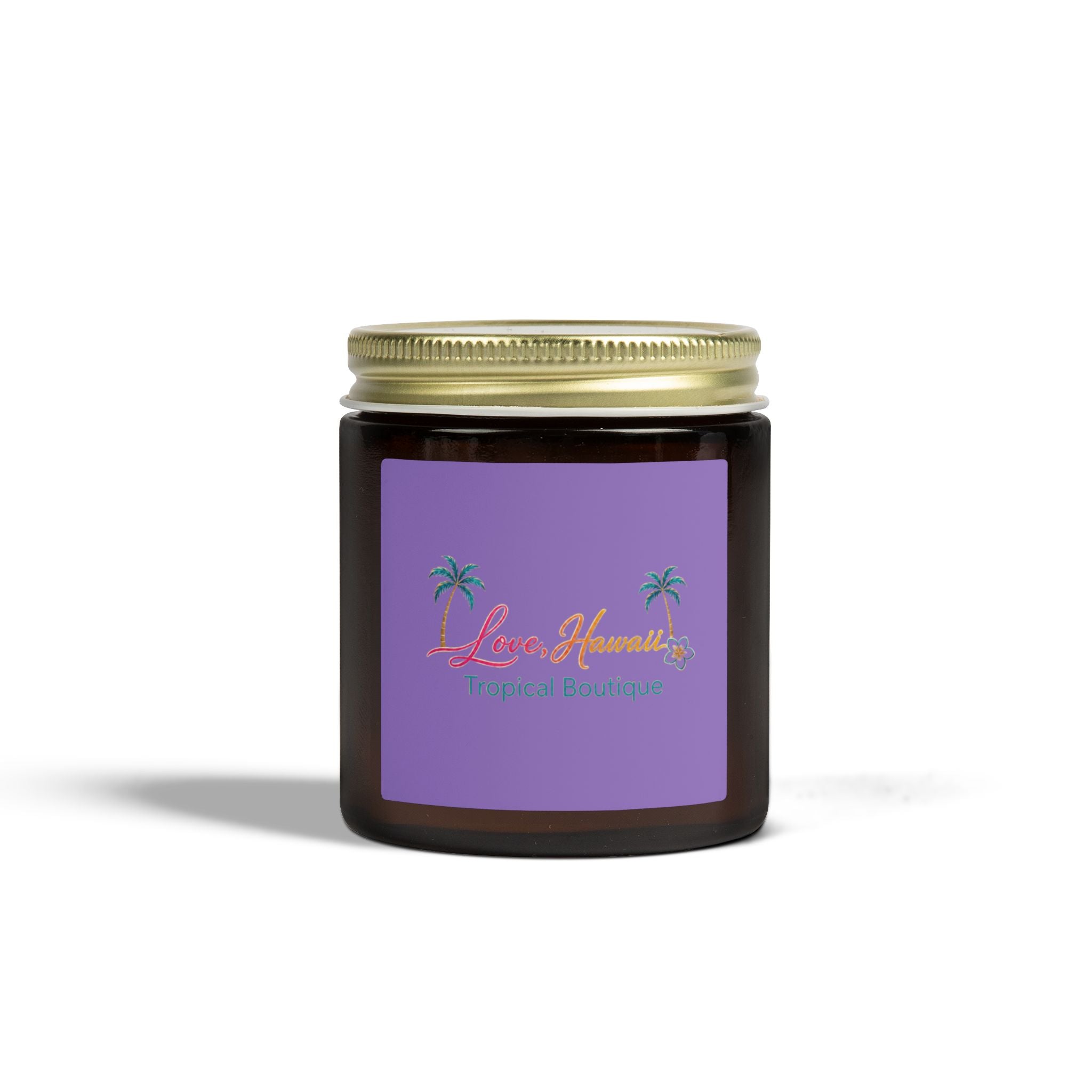 Coconut Apricot Scented Candle — Tropical Boutique Soy Jar (4oz or 9oz)