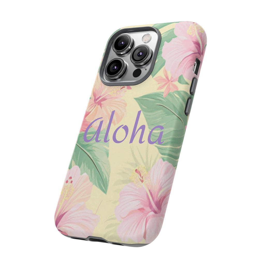 Aloha Floral Tough Phone Case — Tropical Hibiscus Protective Cover