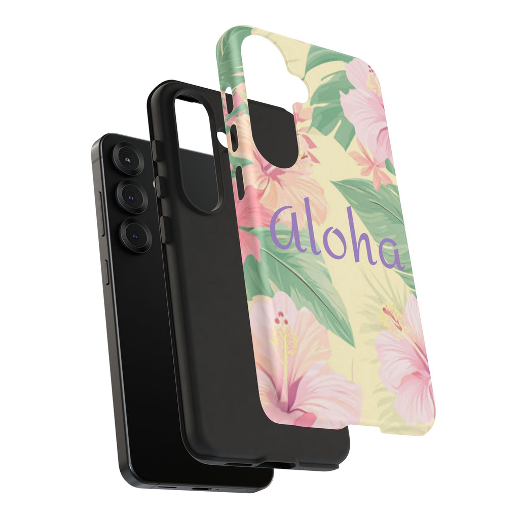 Aloha Floral Tough Phone Case — Tropical Hibiscus Protective Cover