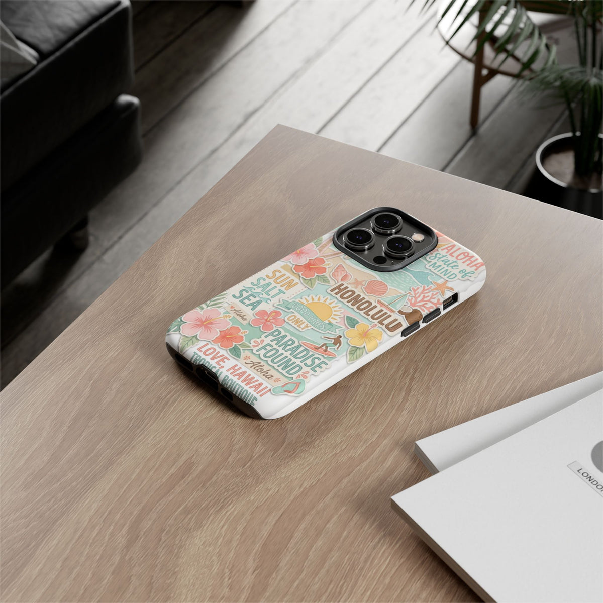 Hawaii Beach Collage Phone Case | Tropical Honolulu Floral Paradise
