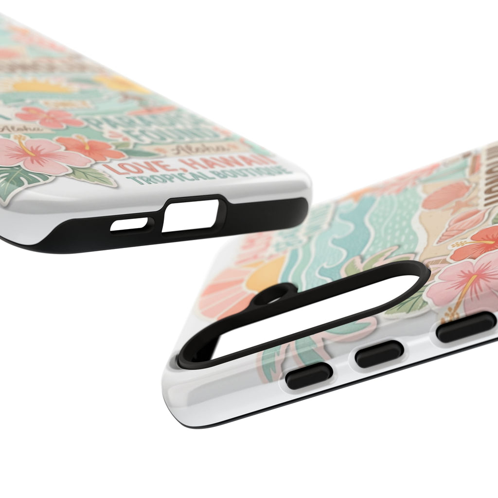 Hawaii Beach Collage Phone Case | Tropical Honolulu Floral Paradise