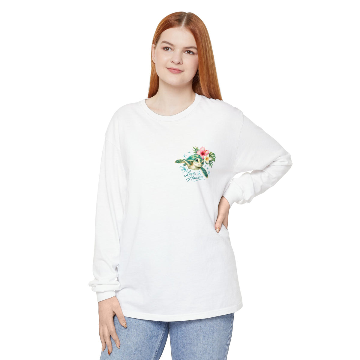 Aloha Little Dreamer| Sea Turtle Long Sleeve T-Shirt | Love Hawaii