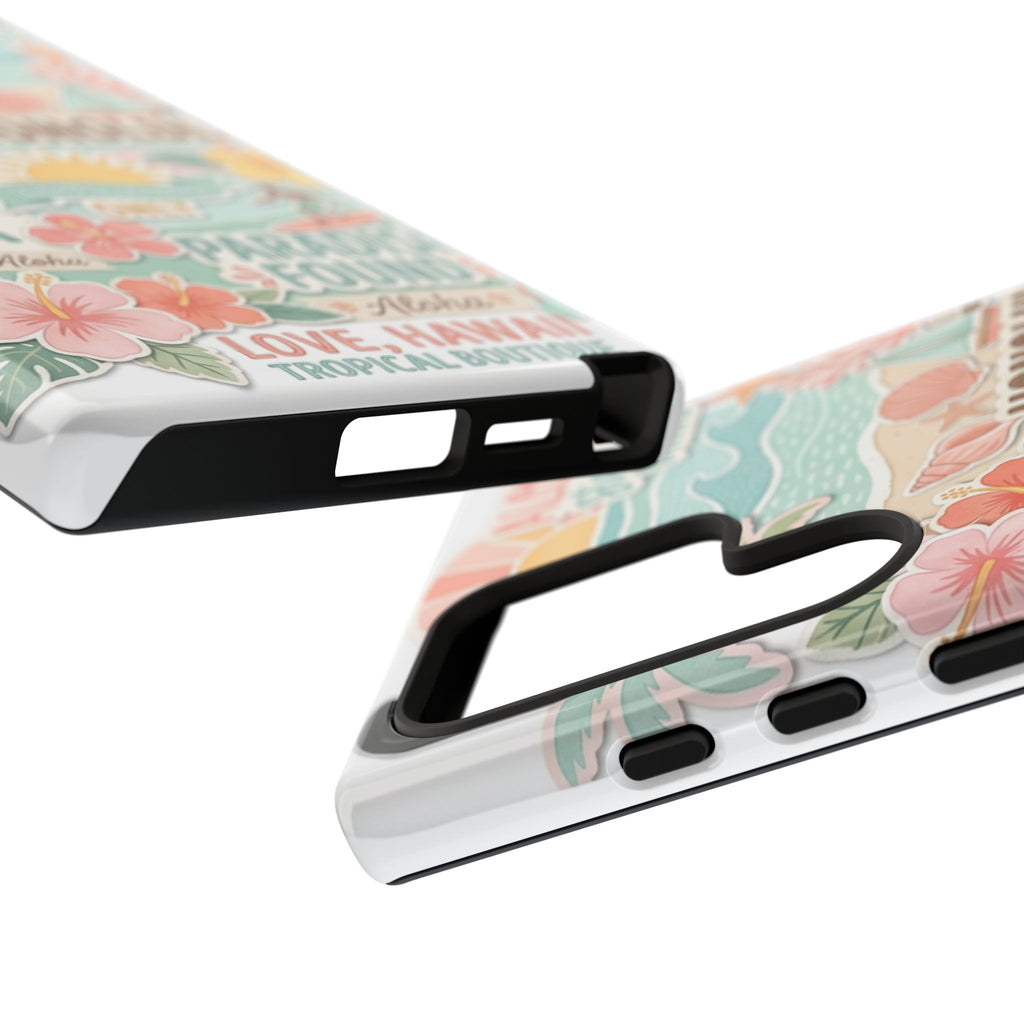 Hawaii Beach Collage Phone Case | Tropical Honolulu Floral Paradise