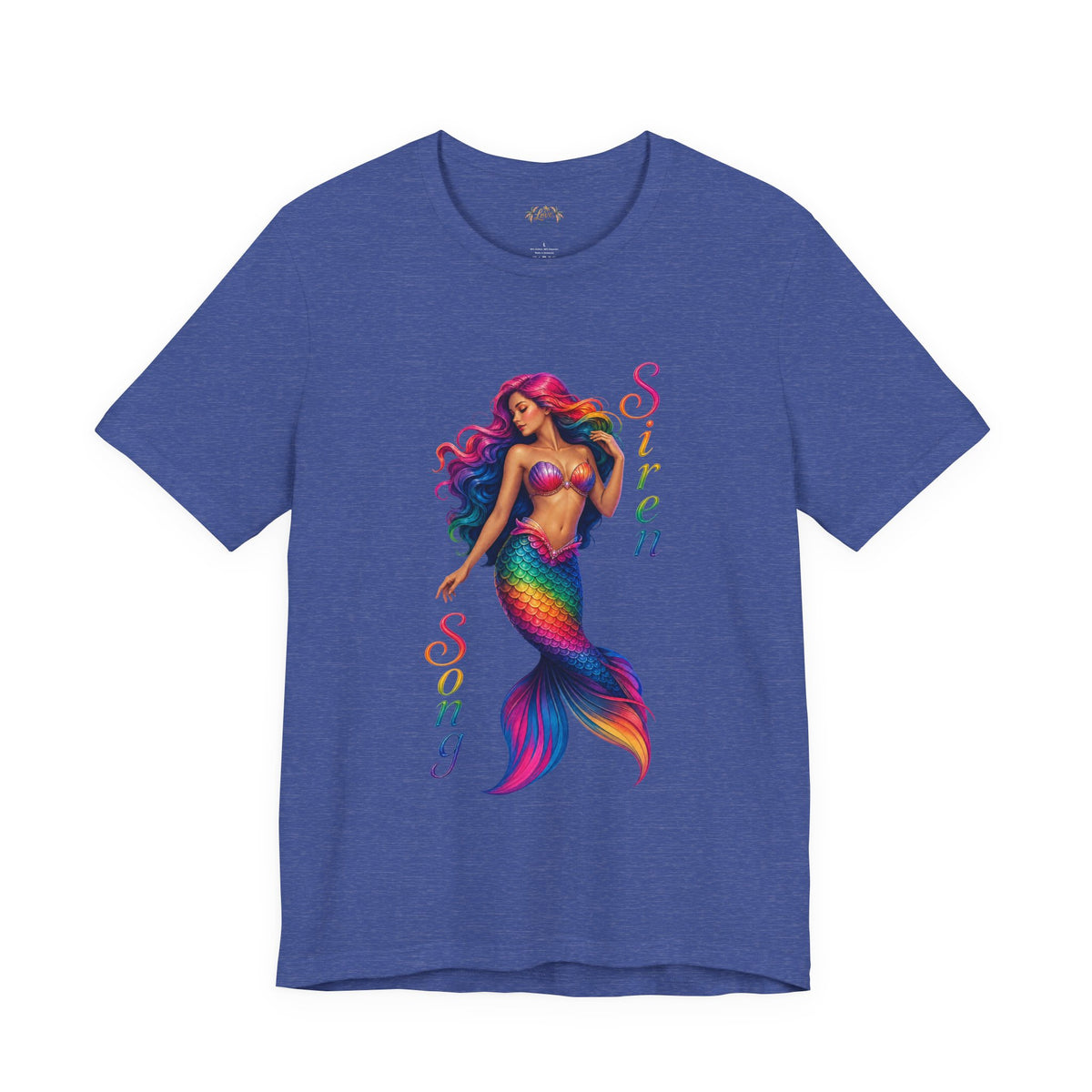 Rainbow Mermaid Siren Song Tee | Colorful Mermaid Illustration T-Shirt
