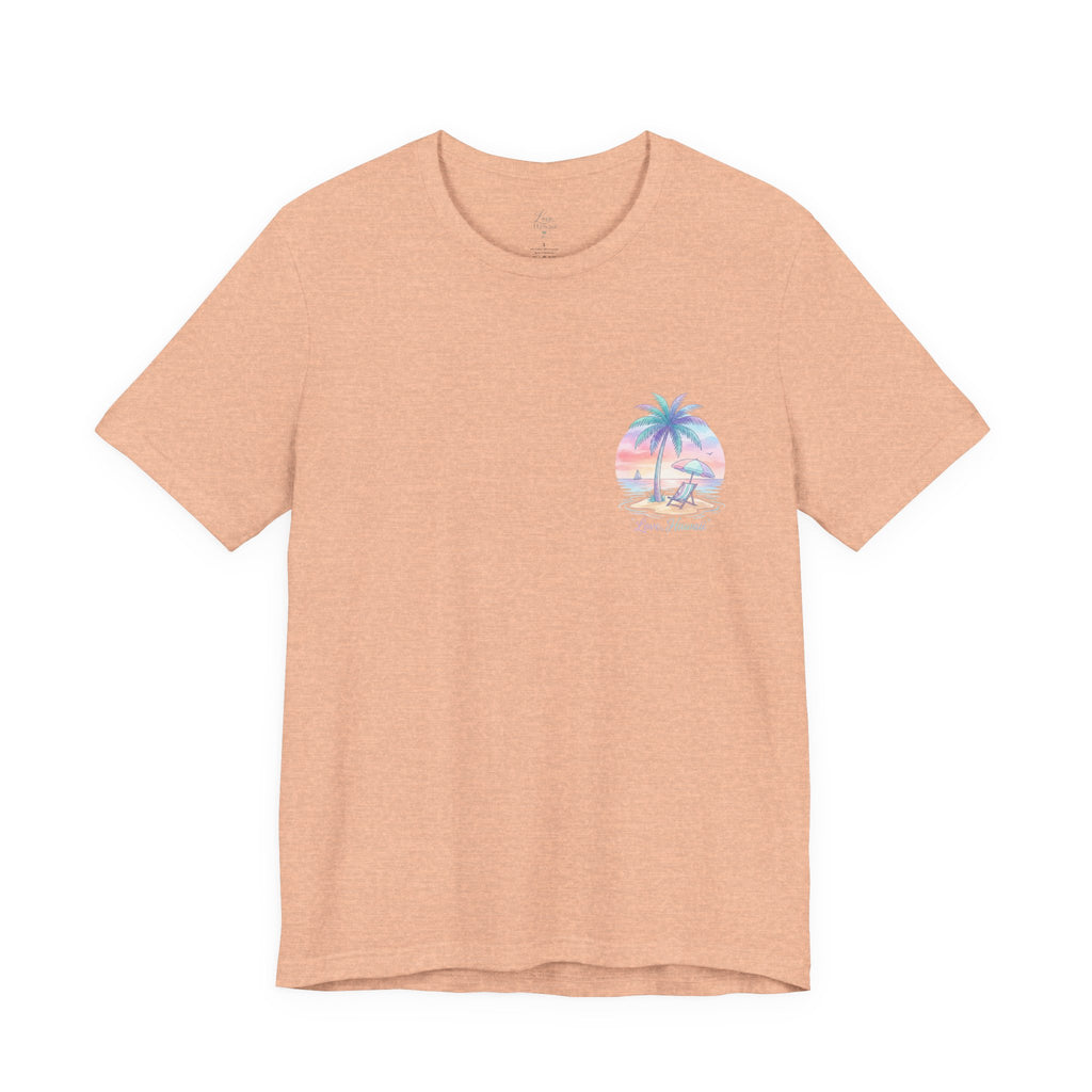 T-Shirt — Lanikai Hawaii Pastel Beach Palm Graphic Tee