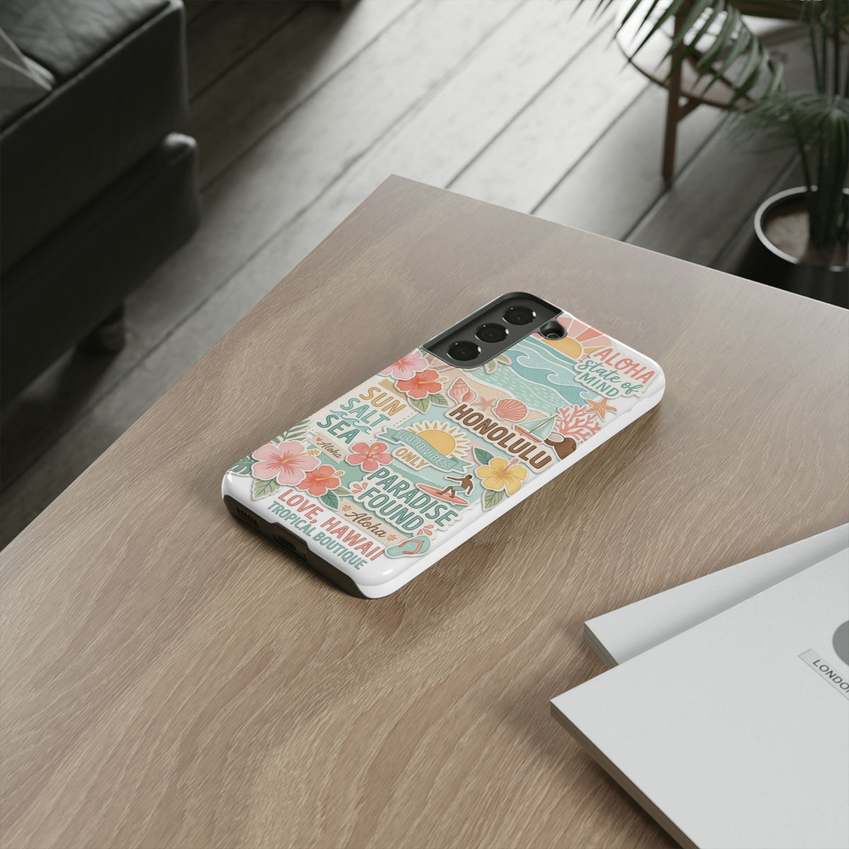 Hawaii Beach Collage Phone Case | Tropical Honolulu Floral Paradise