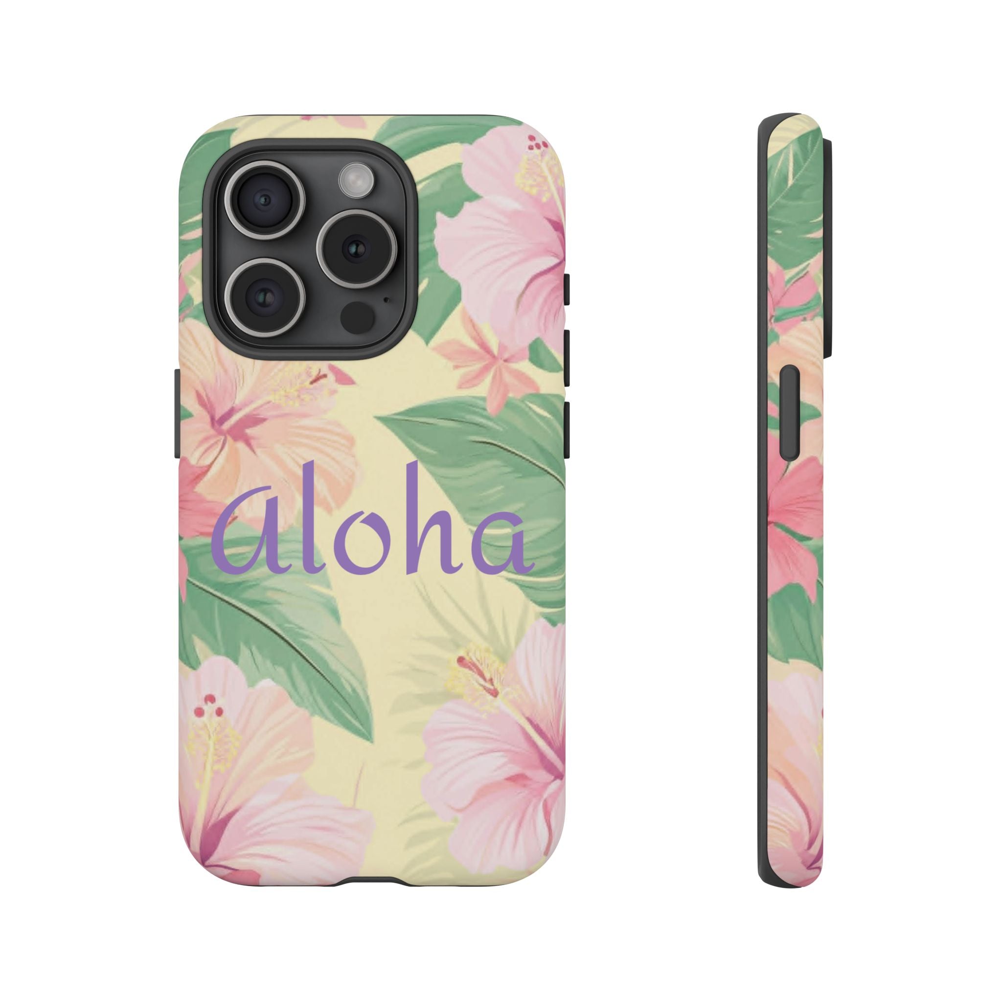 Aloha Floral Tough Phone Case — Tropical Hibiscus Protective Cover