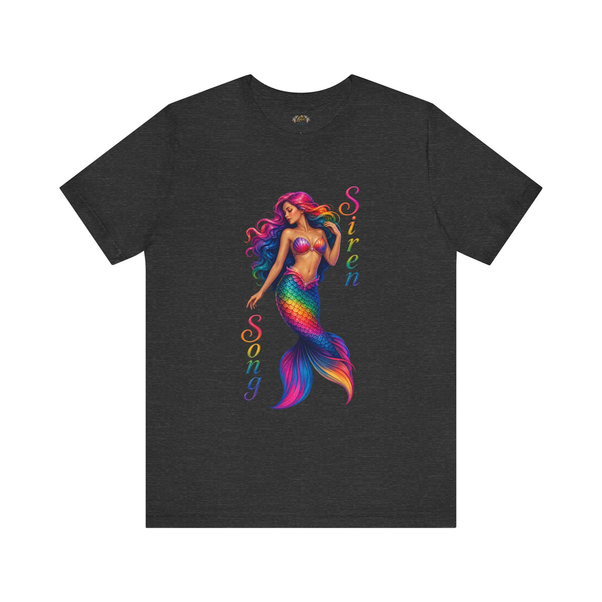 Rainbow Mermaid Siren Song Tee | Colorful Mermaid Illustration T-Shirt