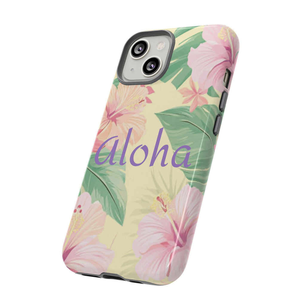Aloha Floral Tough Phone Case — Tropical Hibiscus Protective Cover