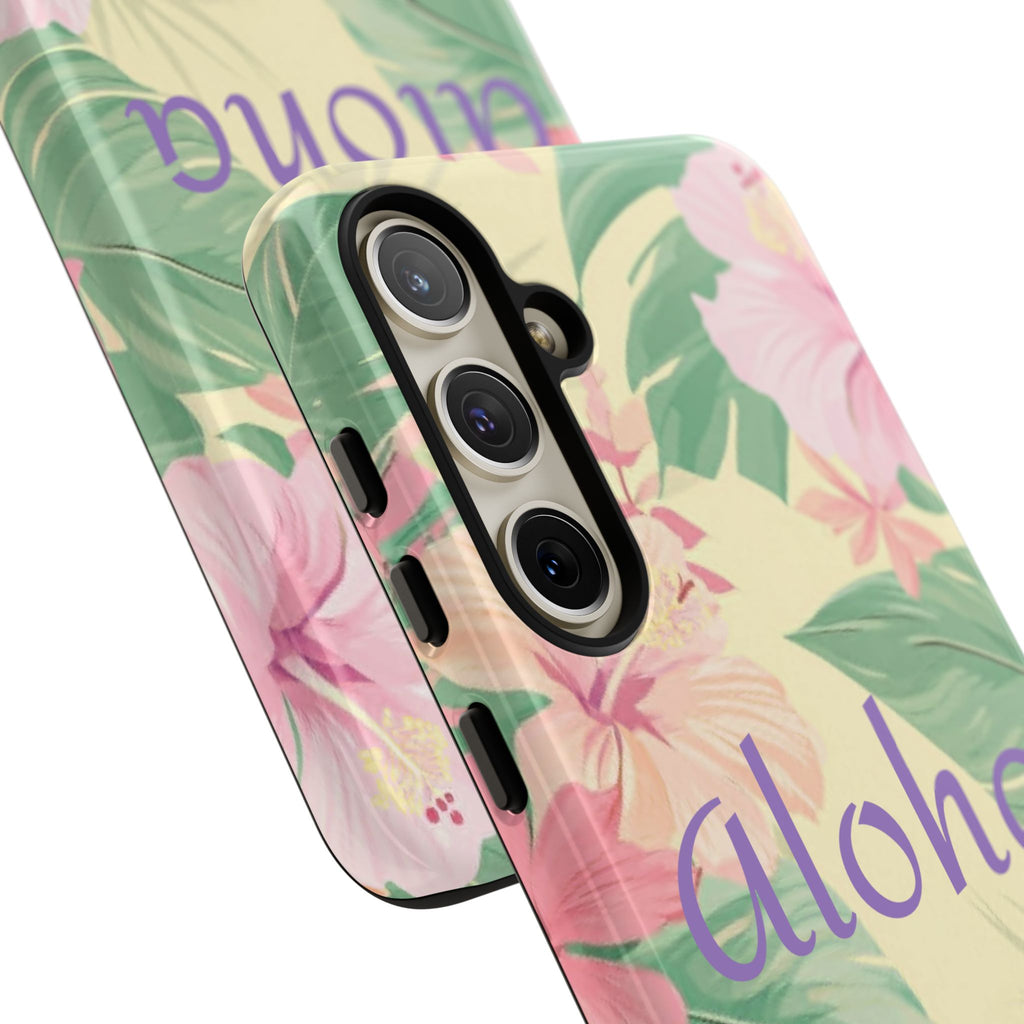 Aloha Floral Tough Phone Case — Tropical Hibiscus Protective Cover