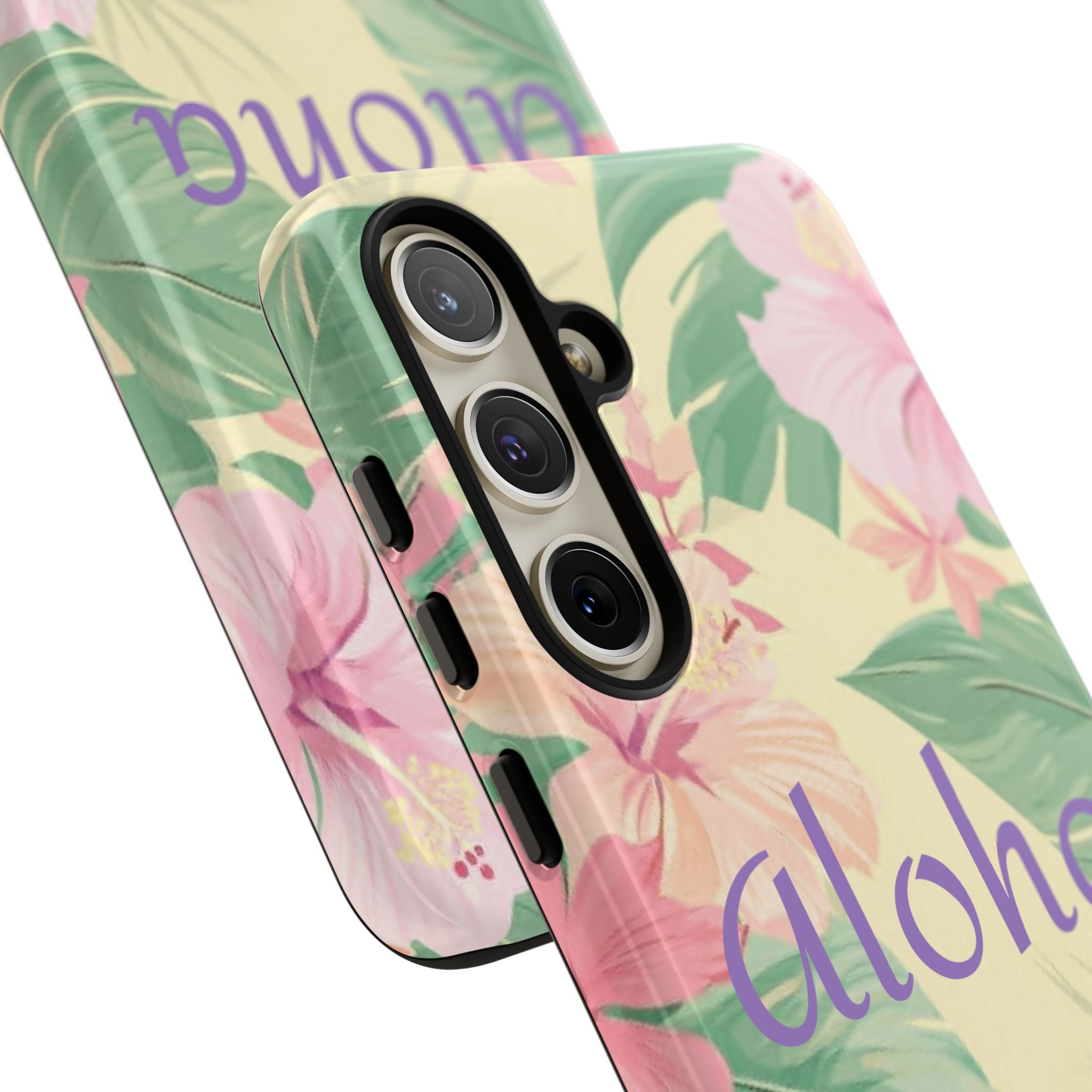 Aloha Floral Tough Phone Case — Tropical Hibiscus Protective Cover