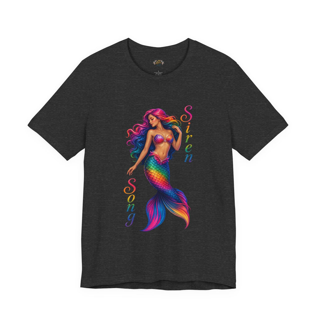 Rainbow Mermaid Siren Song Tee | Colorful Mermaid Illustration T-Shirt