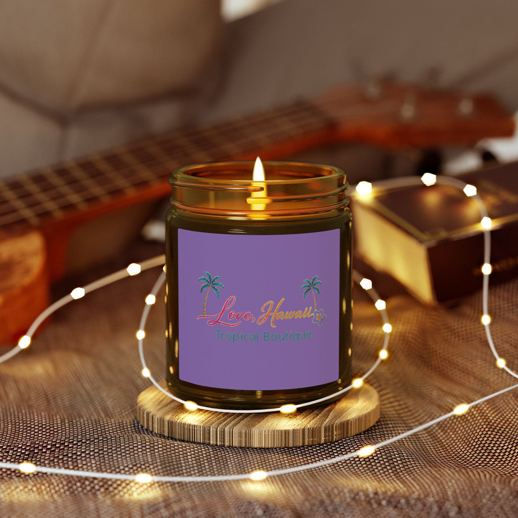 Coconut Apricot Scented Candle — Tropical Boutique Soy Jar (4oz or 9oz)