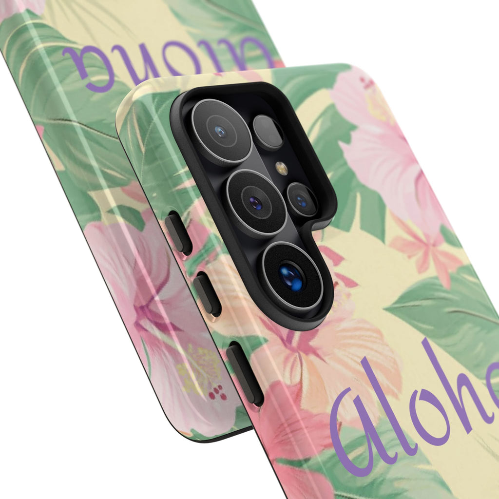 Aloha Floral Tough Phone Case — Tropical Hibiscus Protective Cover