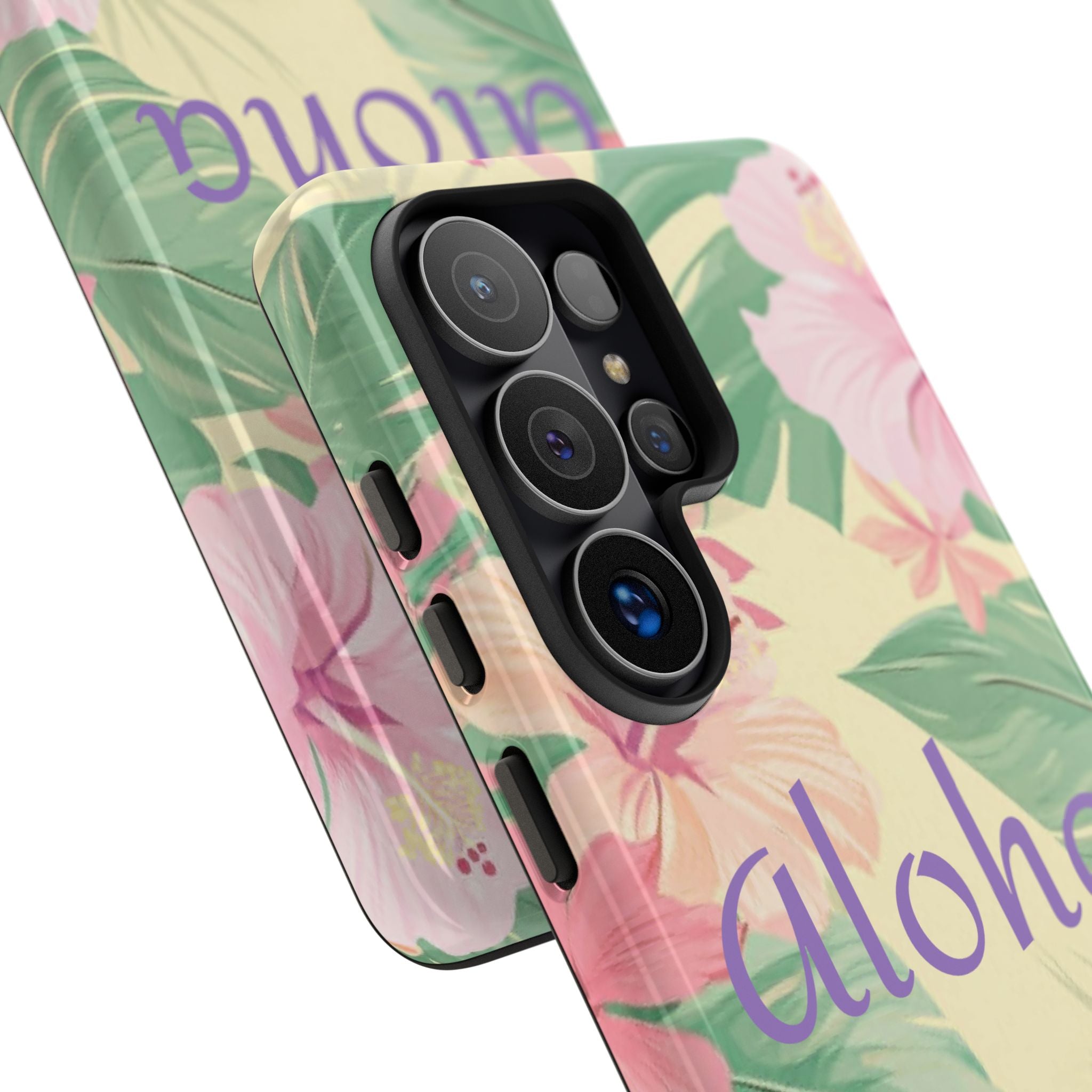 Aloha Floral Tough Phone Case — Tropical Hibiscus Protective Cover