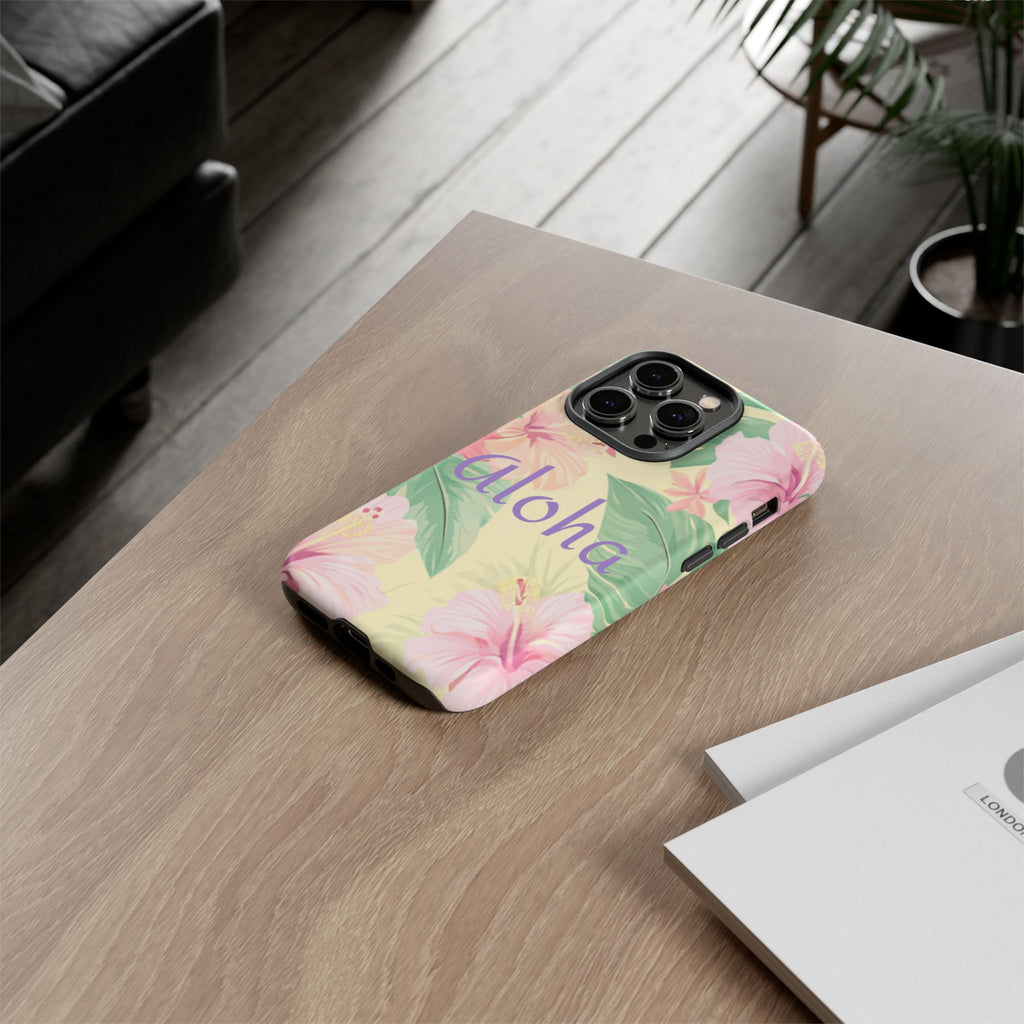Aloha Floral Tough Phone Case — Tropical Hibiscus Protective Cover