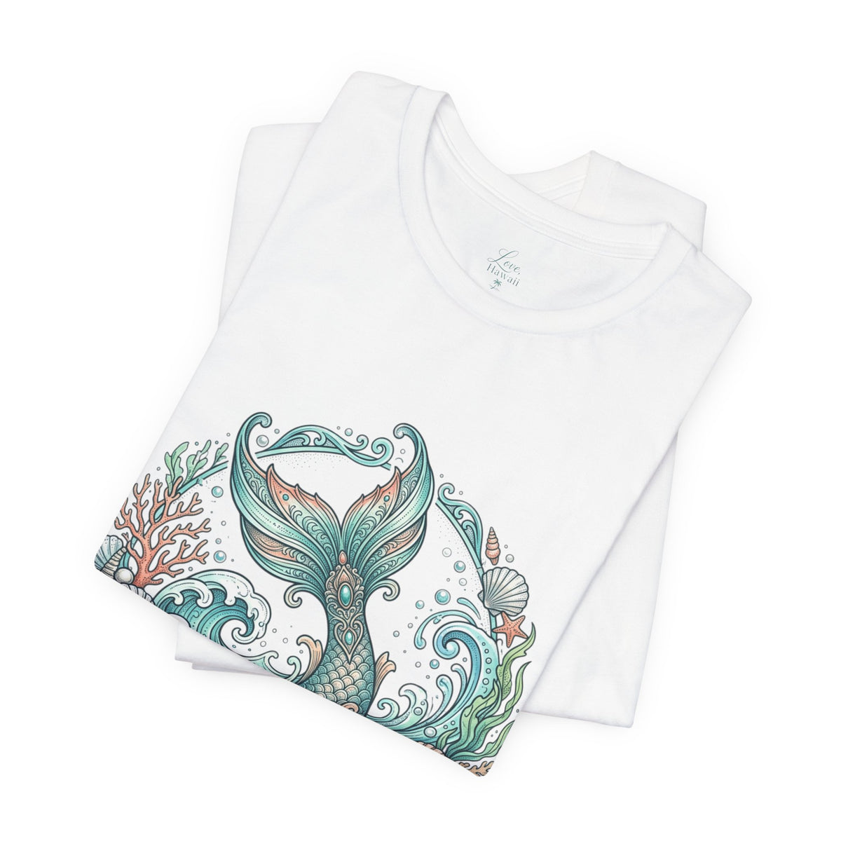Soul of a Mermaid Mouth of a Sailor Tee | Mermaid Tail Nautical Tee