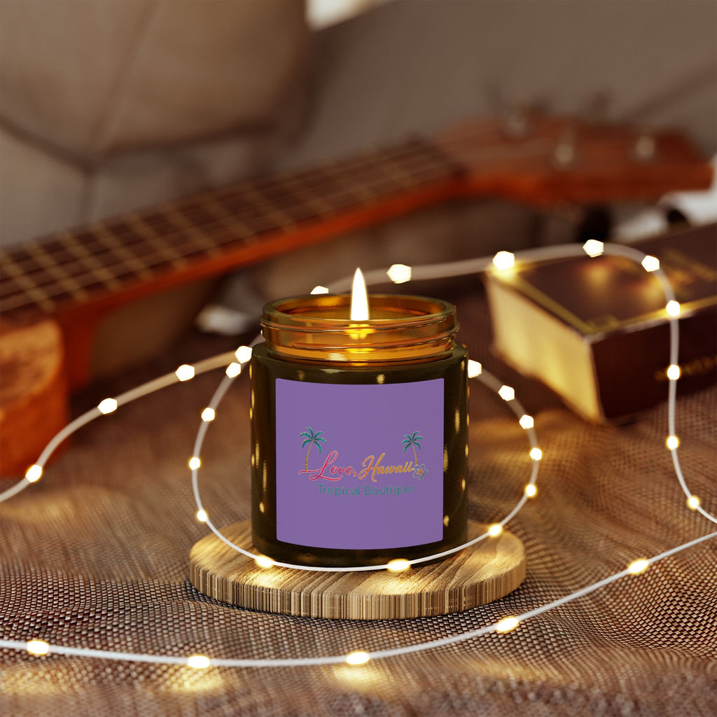 Coconut Apricot Scented Candle — Tropical Boutique Soy Jar (4oz or 9oz)