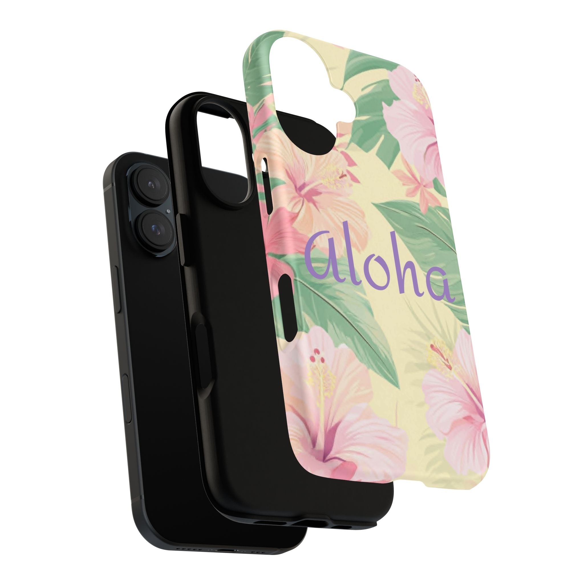 Aloha Floral Tough Phone Case — Tropical Hibiscus Protective Cover
