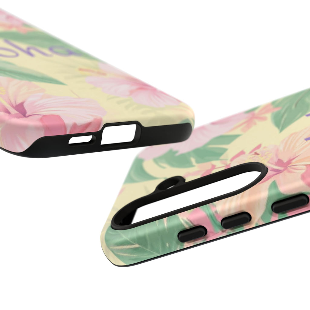 Aloha Floral Tough Phone Case — Tropical Hibiscus Protective Cover